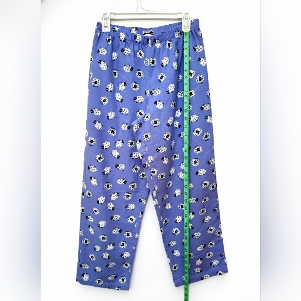 Charter Club Women's Pajama Set – with Cartoon Lamb Print, Button-Up (S) - Picture 7 of 11